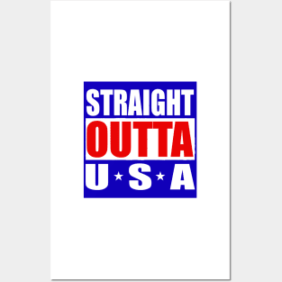 USA United States America Straight outta Posters and Art